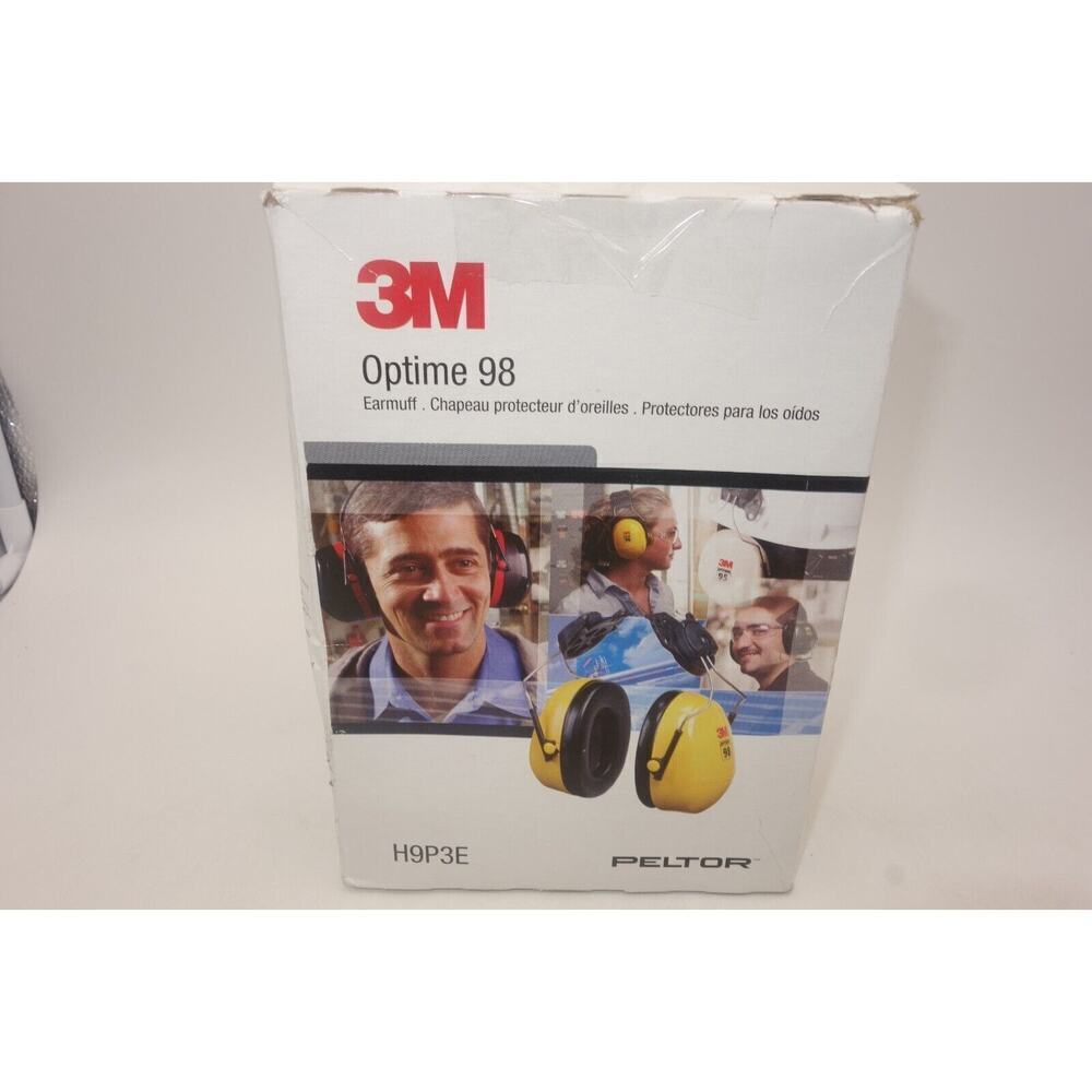 NEW 3M Peltor Optime H9P3E 98 Over-The-Head Earmuffs 23-Decibel Noise Reduction